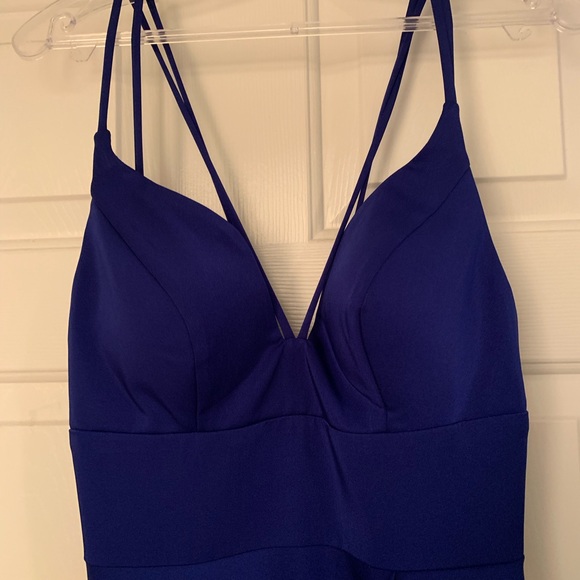 NEW-long, strappy, Cinderella Divine prom dress. - Picture 3 of 6